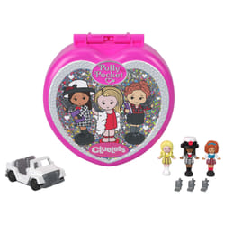 Polly Pocket Micro Dolls and Playset, Collector Clueless Compact with Toy Car, Hat and Phone Accessories