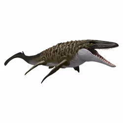 Jurassic World Rebirth Bite N Blast Mosasaurus Action Figure and Mini Dilophosaurus, Dinosaur Toy