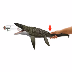 Jurassic World Rebirth Bite N Blast Mosasaurus Action Figure and Mini Dilophosaurus, Dinosaur Toy - Additional view 6