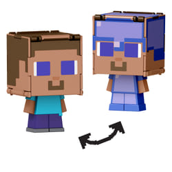 Minecraft FLIPPIN' FIGS Steve in Enchanted Armor + Steve