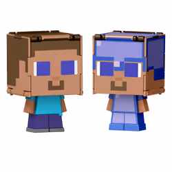 Minecraft FLIPPIN' FIGS Steve in Enchanted Armor + Steve