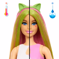 Barbie Pop Reveal Shakes Series Doll & Accessories Set, Scented Cute Kitten Fashion Doll - Additional view 6