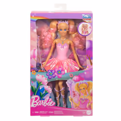 Barbie Fantasy Fairy Doll with Color-Change Wings and Outfit, Includes Toy Wand with Sponge & Fashion Accessories - Additional view 6