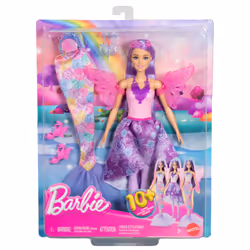 Barbie Doll Fantasy Fashion Pack with Accessories Including Mermaid Tail, Fairy Wings, & Necklaces - Additional view 8