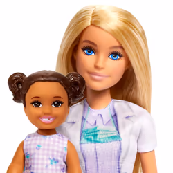 Barbie Dentist Doll with Blonde Fashion Doll, 1 Kid Doll, Medical Doctor Furniture & Accessories