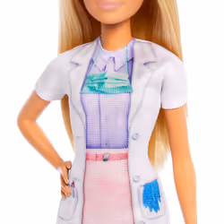 Barbie Dentist Doll with Blonde Fashion Doll, 1 Kid Doll, Medical Doctor Furniture & Accessories
