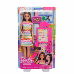 Barbie Teacher Doll with Brunette Fashion Doll, 1 Toddler Doll, & Teaching Accessories - Additional view 6