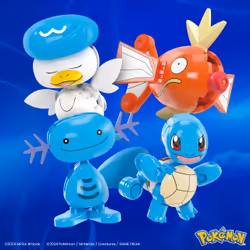 MEGA Pokémon Water-Type Trainer Team Building Toy Kits with 2 Action Figures (79 Pieces) for Kids - Additional view 6