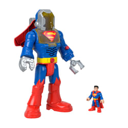 Fisher-Price Imaginext DC Super Friends Superman Insider & Exo Suit Robot with Lights & Sounds, 6 Pieces