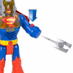 Fisher-Price Imaginext DC Super Friends Superman Insider & Exo Suit Robot with Lights & Sounds, 6 Pieces