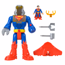 Fisher-Price Imaginext DC Super Friends Superman Insider & Exo Suit Robot with Lights & Sounds, 6 Pieces - Additional view 4