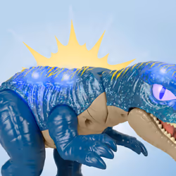 Fisher-Price Imaginext Jurassic World Growl & Glow Baryonyx Dinosaur Toy with Lights Sounds & Chomping Action - Additional view 5