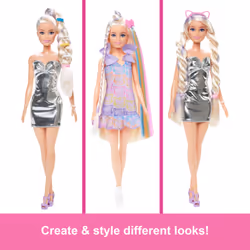 Barbie Fun & Fancy Doll & Accessories, Blonde Fashion Doll with Extra-Long Hair & 2 Looks - Additional view 8