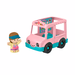 Fisher-Price Little People Ice Cream Truck, Car, 1 yr(s), Plastic, Pink, Turquoise