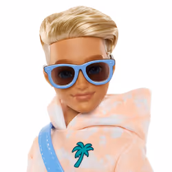 Barbie Dream Besties Ken Fashion Doll with 9 Summer & Skateboard Themed Accessories - Additional view 4