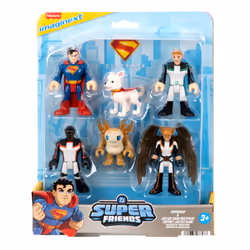 Fisher-Price Imaginext Superman Action Figure Multipack with 6 Collectible 3-inch Characters, 3 yr(s), Multicolour