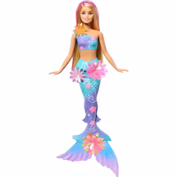 Barbie Flower Magic Mermaid, Fashion doll, Female, 3 yr(s), Boy/Girl, Multicolour