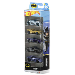 Hot Wheels Batman 5-Pack, Set of 5 Batman-themed 1:64 Scale Toy Cars