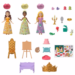 Disney Princess Advent Calendar with 24 Days of Gifts, Including 3 Small Dolls, 3 Friends & 22 Accy - Additional view 5