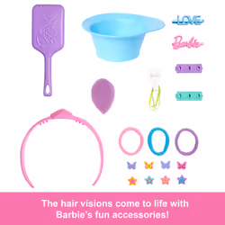 Barbie Doll Styling Head, Blonde Hair with 20+ Hair Styling Accessories - Additional view 7