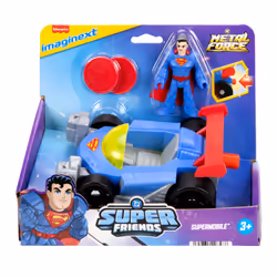 Fisher-Price Imaginext DC Super Friends Metal Force Supermobile Toy Car & Superman Action Figure Set - Additional view 6