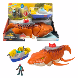 Fisher-Price Imaginext Jurassic World Rebirth Aquachomp Chase Mosasaurus Dinosaur Toy Playset - Additional view 2
