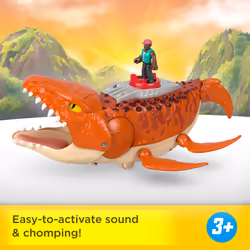 Fisher-Price Imaginext Jurassic World Rebirth Aquachomp Chase Mosasaurus Dinosaur Toy Playset - Additional view 8