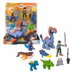 Fisher-Price Imaginext Jurassic World Rebirth Set with 6 Action Figures, Launcher & Accessories - Additional view 2