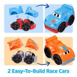 MEGA BLOKS First Builders Build & Race Rig Toy Blocks (19 Pieces) for Toddler - Additional view 8