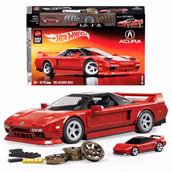 Mattel Brick Shop Hot Wheels ’90 Acura NSX Building Toy (876 Pieces), for Collectors, Building set, 10 yr(s), Plastic, 276 pc ...