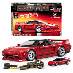 Mattel Brick Shop Hot Wheels ’90 Acura NSX Building Toy (876 Pieces), for Collectors