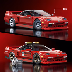 Mattel Brick Shop Hot Wheels ’90 Acura NSX Building Toy (876 Pieces), for Collectors - Additional view 4