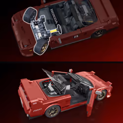 Mattel Brick Shop Hot Wheels ’90 Acura NSX Building Toy (876 Pieces), for Collectors - Additional view 7