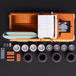 Mattel Brick Shop Hot Wheels Custom ’62 Chevy Pickup Building Toy Kit (858 Pieces), for Collectors - Additional view 4