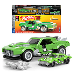 Mattel Brick Shop Hot Wheels Custom ’68 Camaro Building Toy Kit (289 Pieces), for Collectors