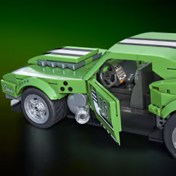 Mattel Brick Shop Hot Wheels Custom ’68 Camaro Building Toy Kit (289 Pieces), for Collectors - Additional view 6
