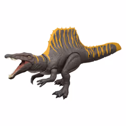 Jurassic World Rebirth Tail Thrasher Spinosaurus Action Figure, Dinosaur Toy with 2 Attack Moves