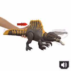 Jurassic World Rebirth Tail Thrasher Spinosaurus Action Figure, Dinosaur Toy with 2 Attack Moves - Additional view 5