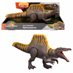 Jurassic World Rebirth Tail Thrasher Spinosaurus Action Figure, Dinosaur Toy with 2 Attack Moves - Additional view 8