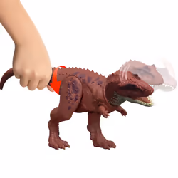 Jurassic World Rebirth Wild Roar Aucasaurus Dinosaur Toy, Tail Controlled Attack Chomp & Sound - Additional view 4