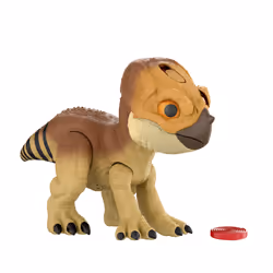 Jurassic World Rebirth Primal Protector Aquilops Dolores Interactive Dinosaur Toy, Attack & Sounds, 4 yr(s), Brown, Plastic