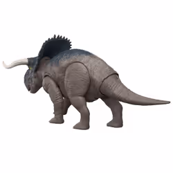 Mattel Jurassic World Rebirth Wild Roar Nasutoceratops Dinosaur Toy, Tail Controlled Attack Chomp & Sound - Additional view 6