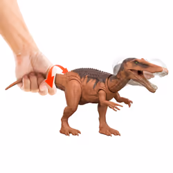 Mattel Jurassic World Rebirth Wild Roar Baryonyx Dinosaur Toy, Tail Controlled Attack Chomp & Sound