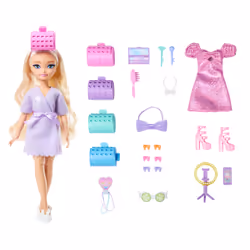 Barbie Dream GET READY WITH “Malibu” Fashion Doll with Surprise Accessories and 15+ Looks, Multicolour