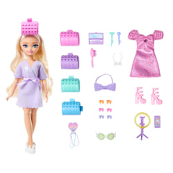 Barbie Dream GET READY WITH “Malibu” Fashion Doll with Surprise Accessories and 15+ Looks