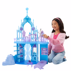 Disney Frozen Elsa’s Frozen Ice Palace Castle Playset with Olaf, 5 Play Areas & 21 Accessories - Additional view 2