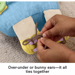 Fisher-Price Toddler Educational Toy Learn to Dress Bunny Plush Animal Activity Doll for Preschool Kids Ages 2+ Years