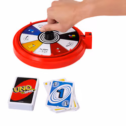 Mattel UNO Spin Card Game for Kid, Adult & Family Nights, Classic Play with Spinner - Additional view 4