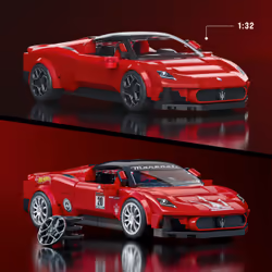 Mattel Brick Shop Hot Wheels Maserati MC20 Building Toy Kit (250 Pieces), for Collectors - Additional view 4