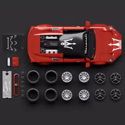 Mattel Brick Shop Hot Wheels Maserati MC20 Building Toy Kit (250 Pieces), for Collectors - Additional view 6